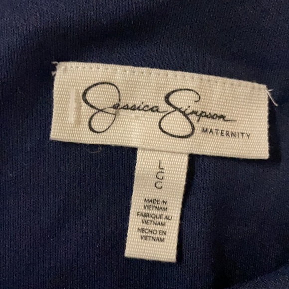 JESSICA SIMPSON MATERNITY sundress bodice ruffle Handkerchief hem Size large - Picture 9 of 11